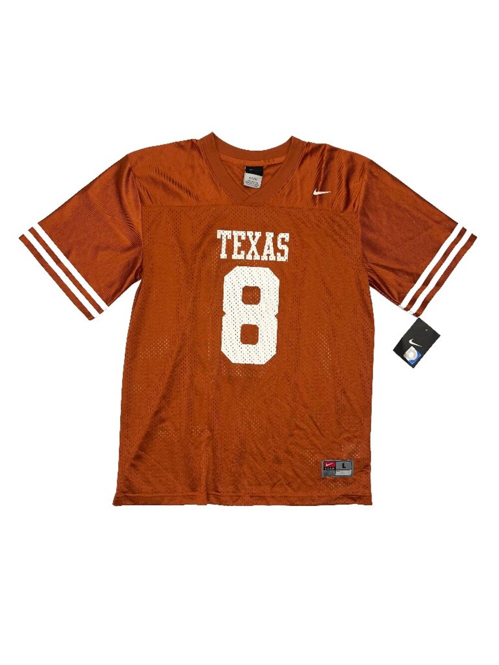 Nike NEW NWT Texas Longhorns #8 Football Jersey Youth Boys Girls L 16/18